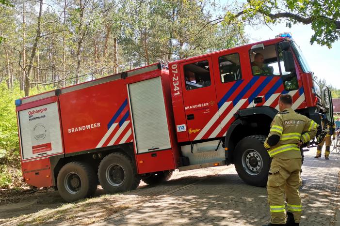 Natuurbrand op de Ginkelse Heide