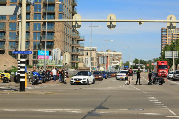 Motorrijder gewond bij ongeval