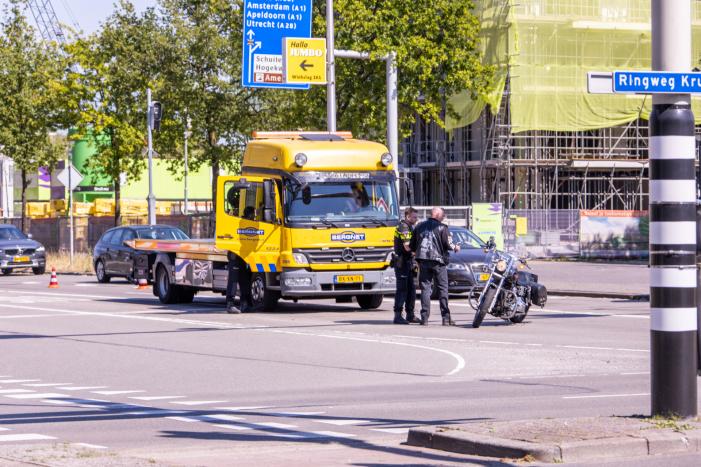 Motorrijder gewond bij ongeval