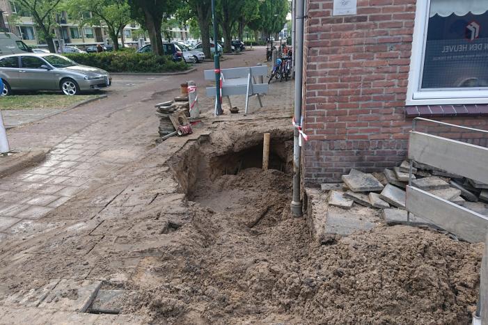 Wederom waterleiding gesprongen