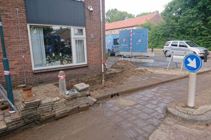 Wederom waterleiding gesprongen