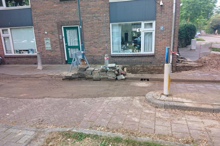 Wederom waterleiding gesprongen