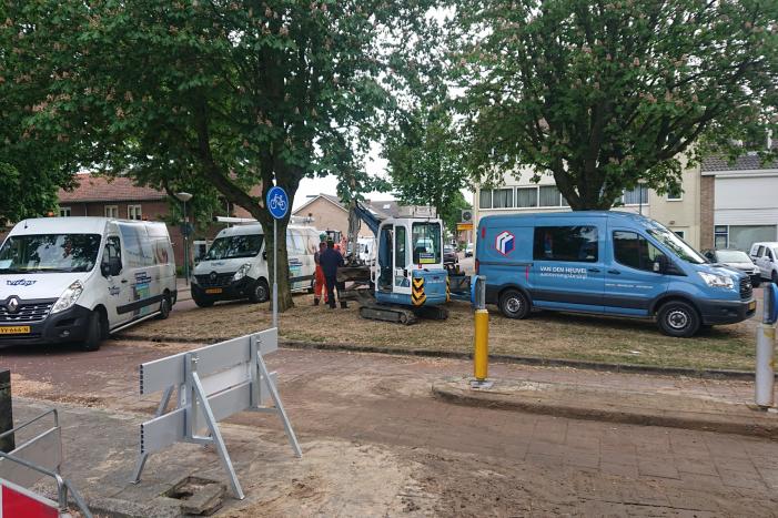 Wederom waterleiding gesprongen