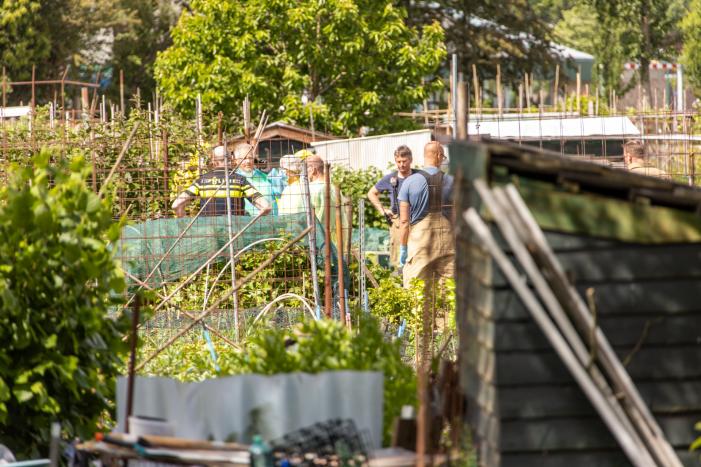 Persoon overleden op volkstuinenterrein