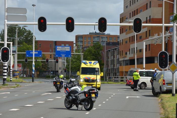 Opnieuw aanrijding met fiets, een persoon gewond