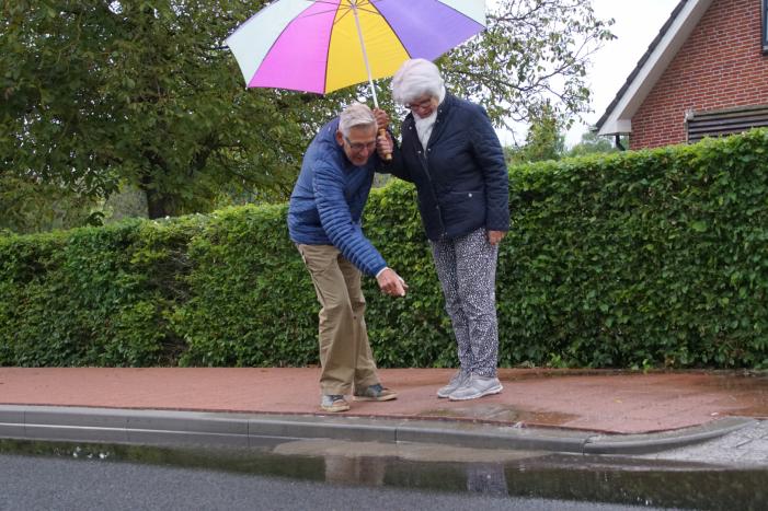 Waterlekkage zorgt voor flinke plassen
