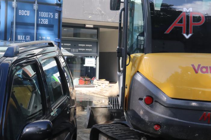 Waterleiding gebroken door graafwerkzaamheden