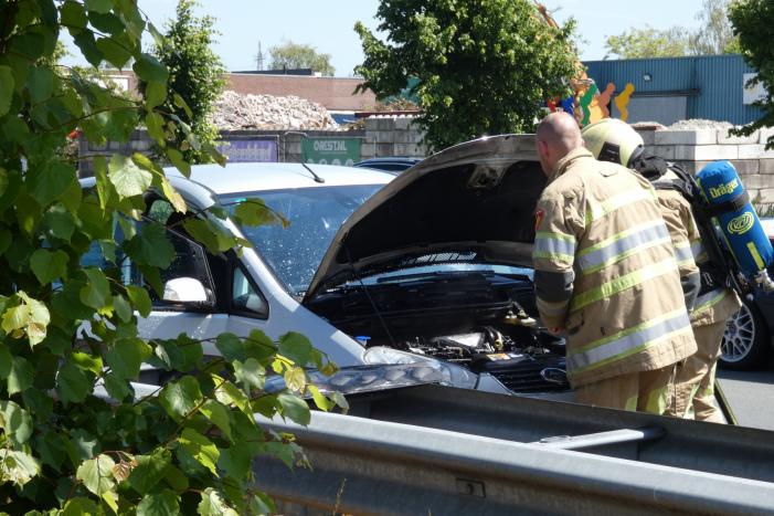 Brand in motorcompartiment