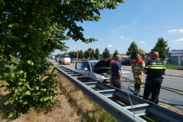 Brand in motorcompartiment