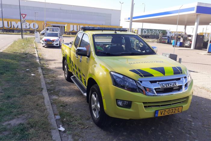 Ongeval tussen vrachtwagen en personenauto