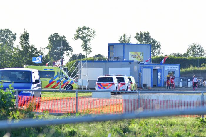 Persoon gewond na ongeval op crossbaan