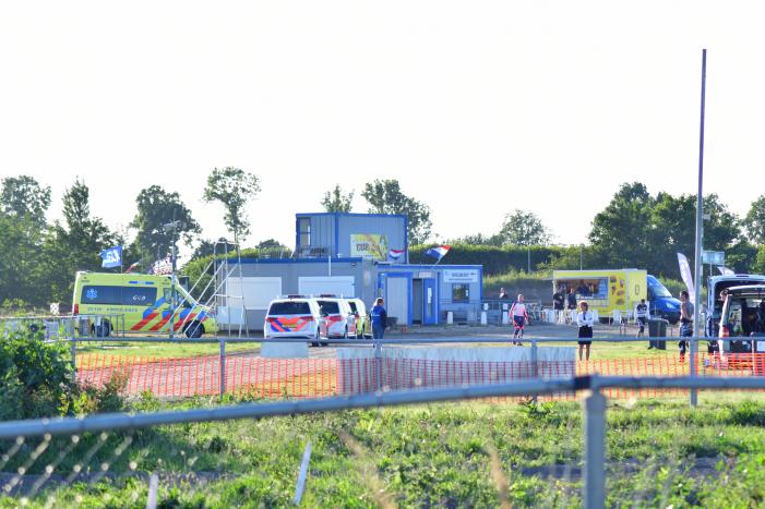 Persoon gewond na ongeval op crossbaan