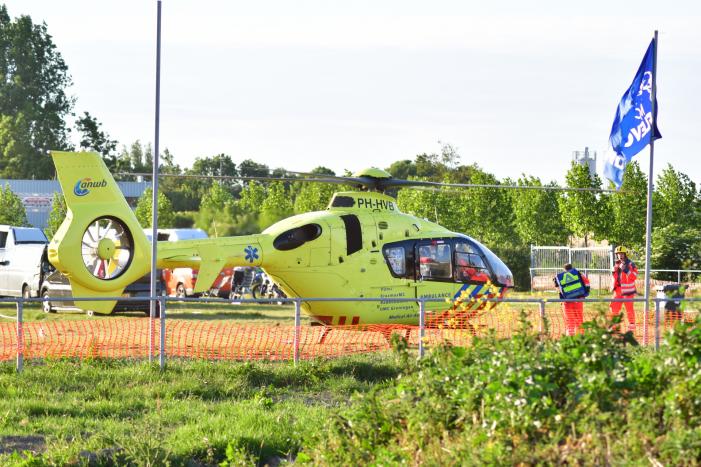 Persoon gewond na ongeval op crossbaan