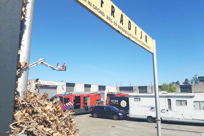 Brand in bedrijfspand op Industrieterrein Noordersluis