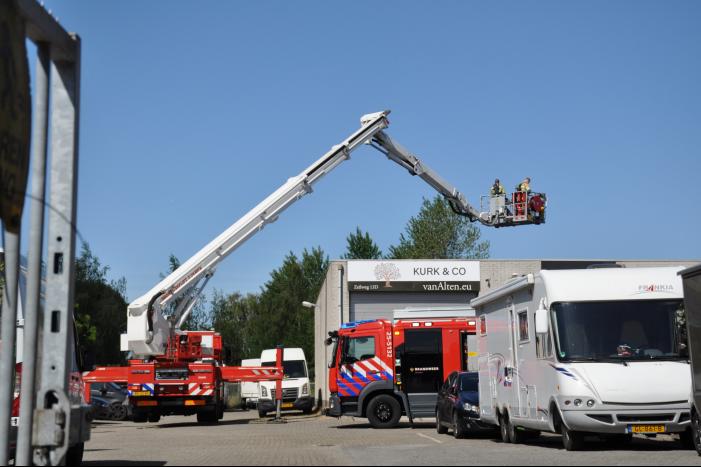 Brand in bedrijfspand op Industrieterrein Noordersluis
