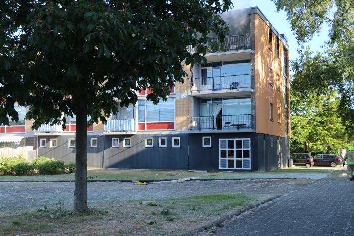 Brand na explosie in flatwoning