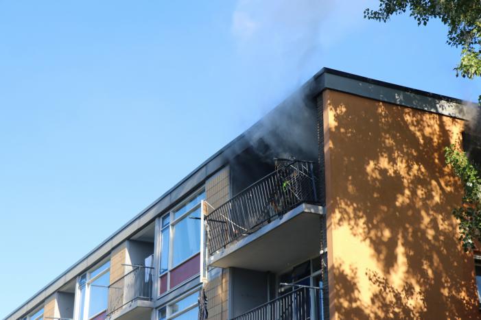 Brand na explosie in flatwoning