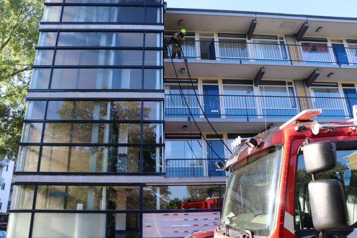 Brand na explosie in flatwoning