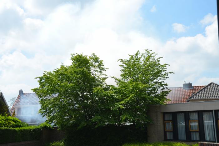 Flinke rookontwikkeling bij uitslaande schuurbrand