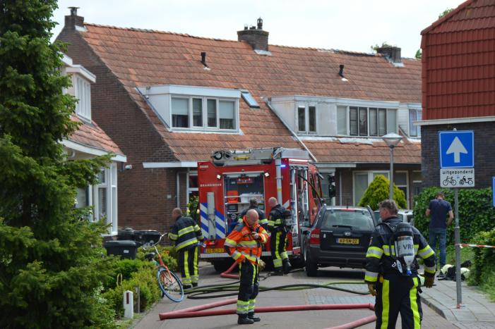 Flinke rookontwikkeling bij uitslaande schuurbrand