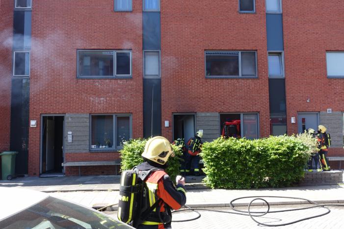 Flinke rookontwikkeling bij woningbrand