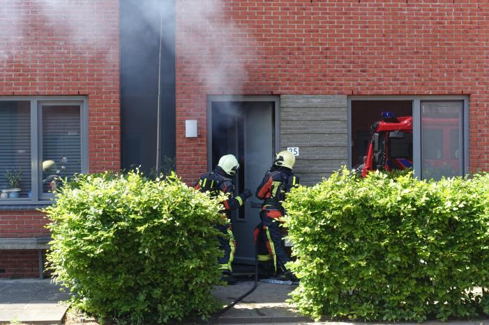 Flinke rookontwikkeling bij woningbrand