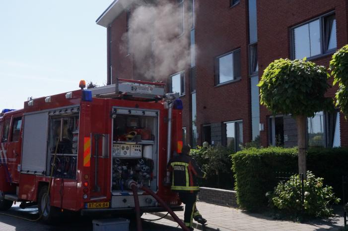 Flinke rookontwikkeling bij woningbrand