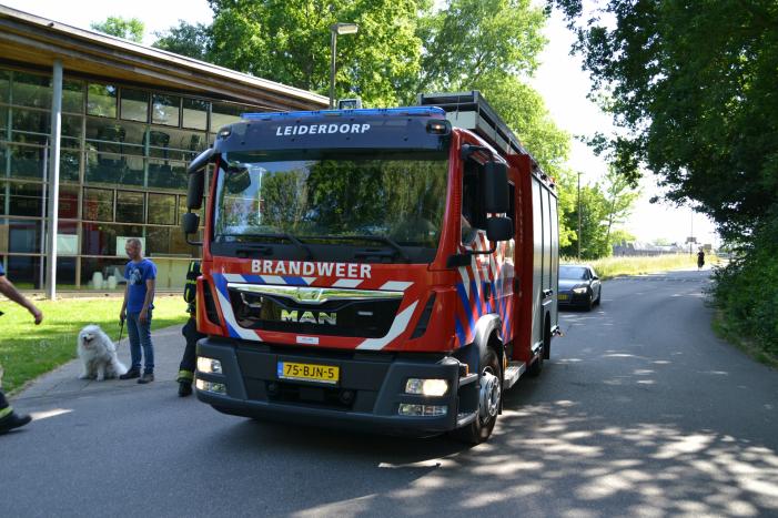Brandende boomstronk snel geblust door omstanders