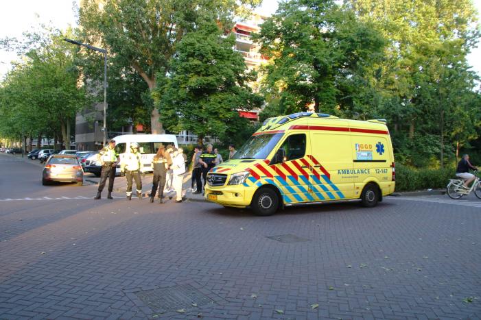 Scooterrijder gewond na botsing op rotonde