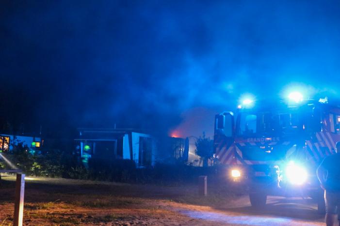 Chalet brandt volledig uit