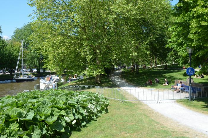 Stadspark afgesloten vanwege corona maatregelen