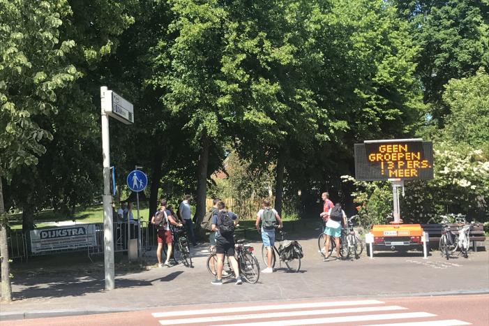 Stadspark afgesloten vanwege corona maatregelen