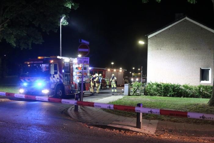 Veel schade aan woning door brandende scooter