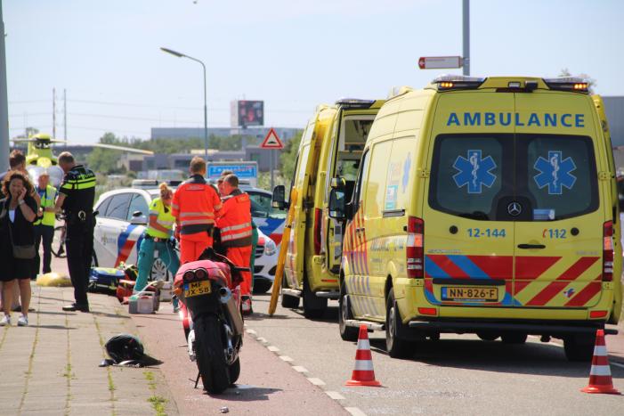 Motorrijder zwaargewond na ongeval