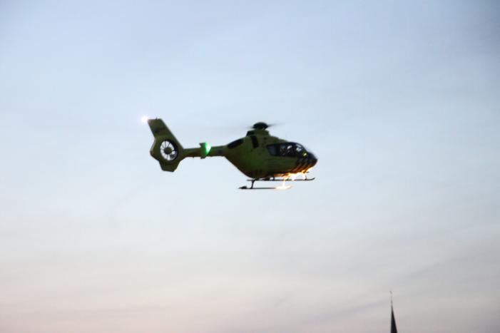 Scooterrijder ernstig gewond na val