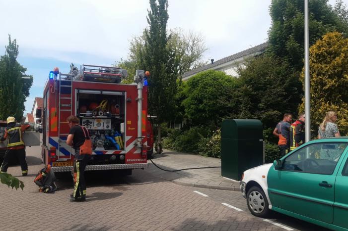 Schutting door brand verwoest