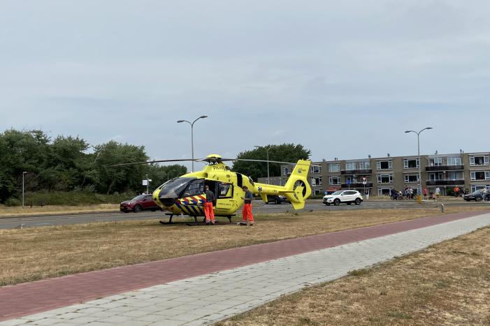 Persoon gewond na val van paard