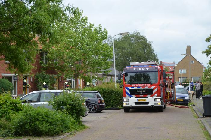 Brand in keuken van woning