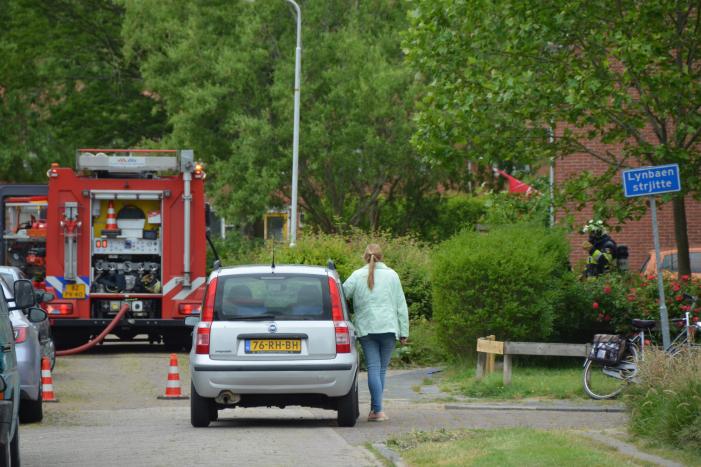 Brand in keuken van woning
