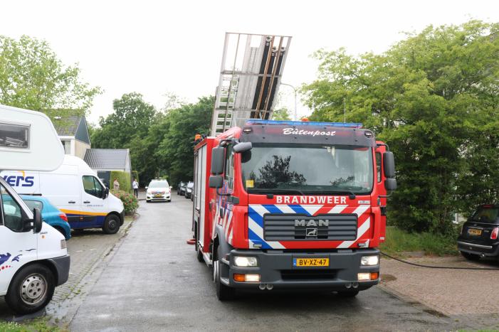Veel rook bij brand in schuur