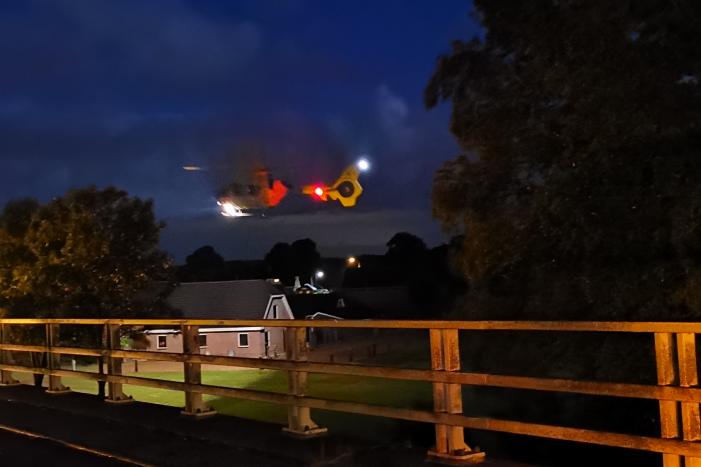 Fietser zwaargewond na aanrijding