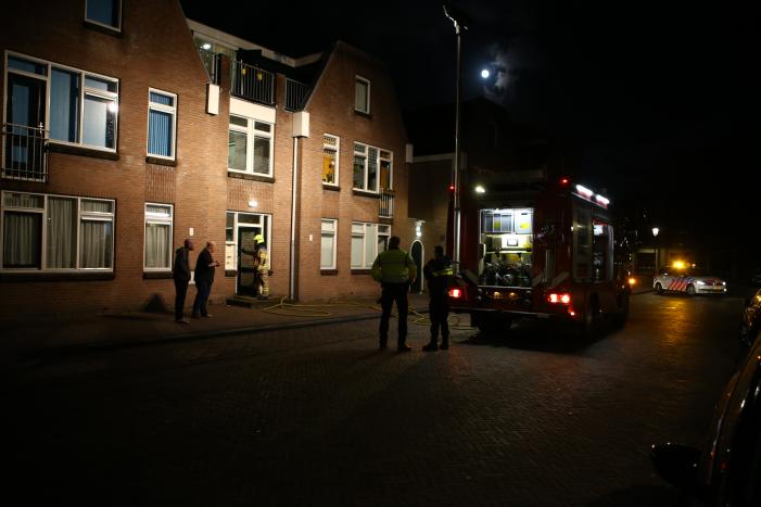 Brand in woning snel geblust