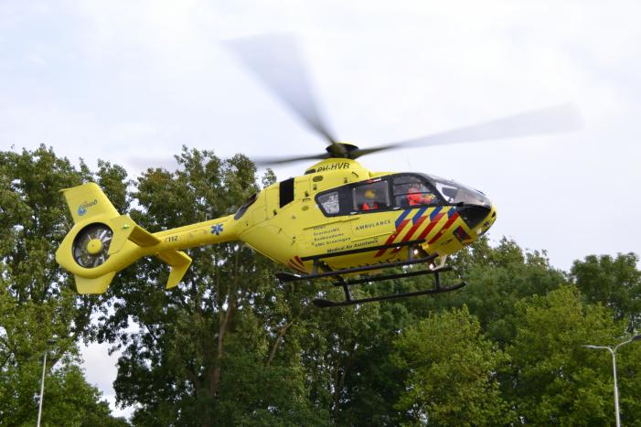 Traumahelikopter landt voor medisch incident in woning