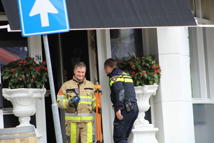 Politiekleding gestolen tijdens brand