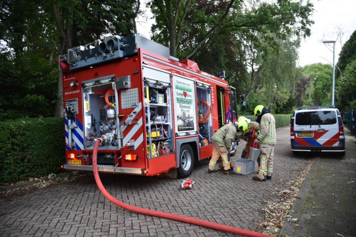 Flinke brand in schoorsteen van villa