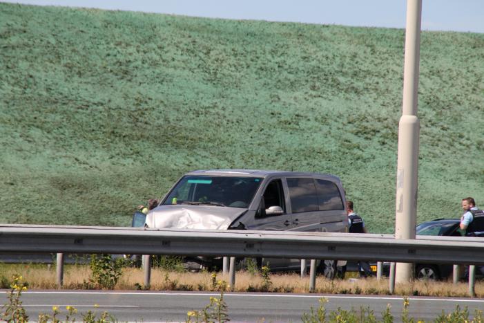 Flinke schade na kop-staart aanrijding