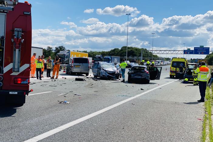 Flinke schade na kop-staart aanrijding
