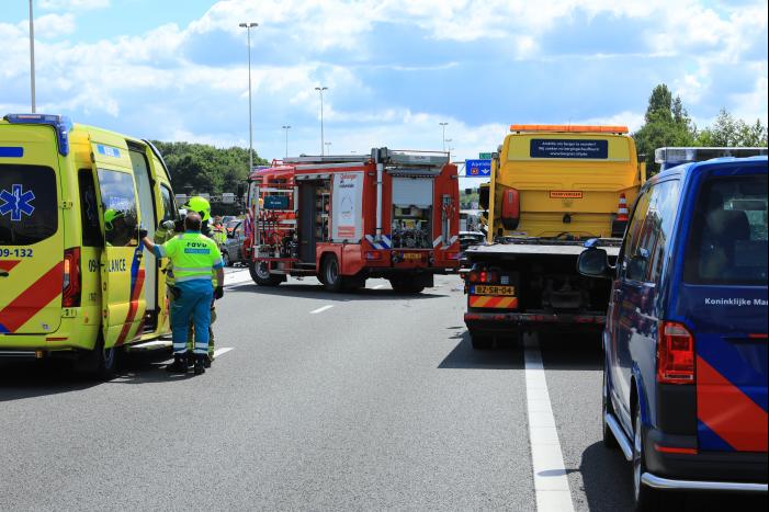Flinke schade na kop-staart aanrijding