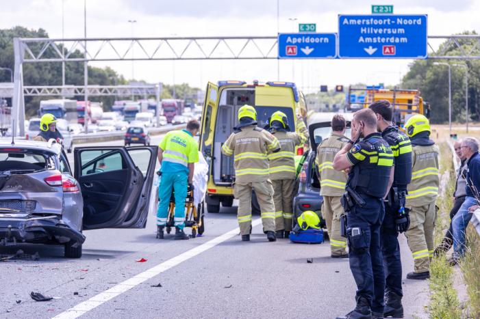 Flinke schade na kop-staart aanrijding