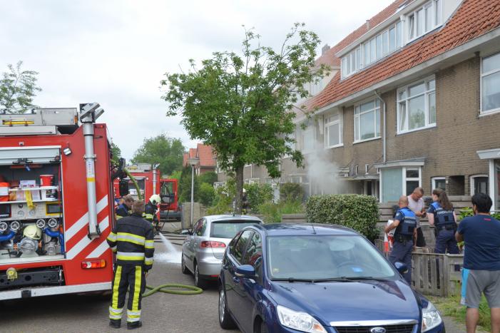 Veel rook bij brand in woning